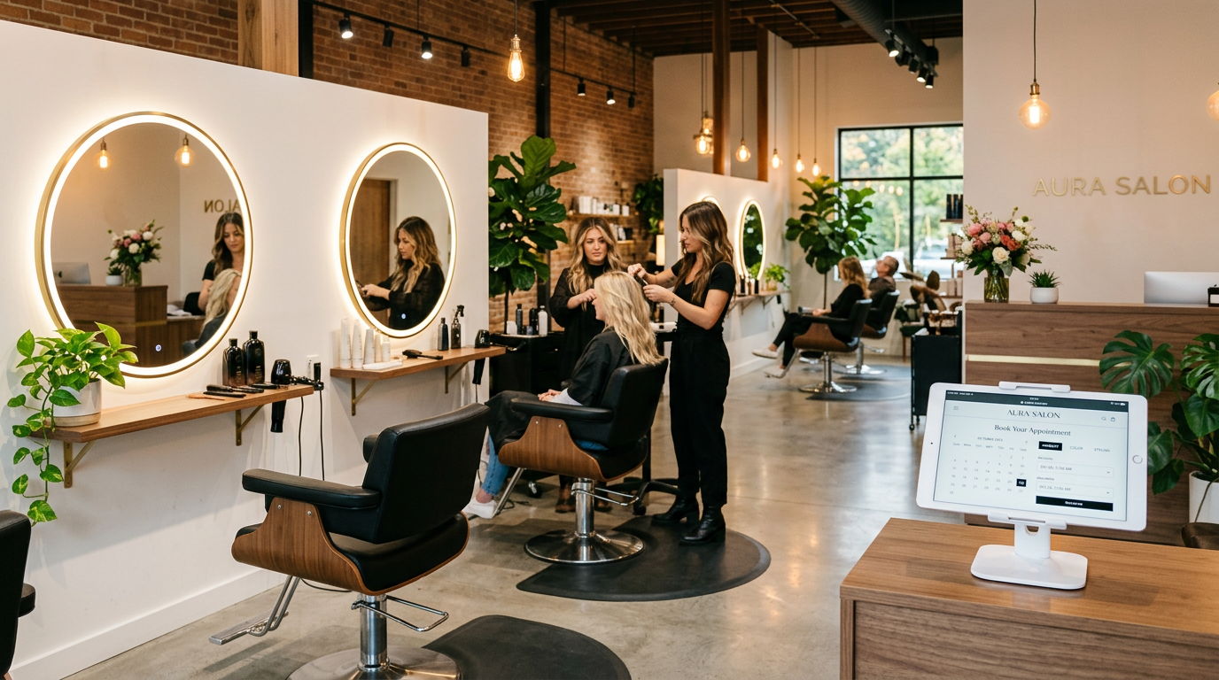 Pagina web para Peluquerias y Salones