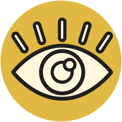 Ícono de ojo, optimización visual y accesibilidad Ícono de ojo, optimización visual y accesibilidad