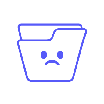 Icono de carpeta triste, complejidad en transferencia de datos en Shopify Icono de carpeta triste, complejidad en transferencia de datos en Shopify
